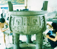 铜制工艺品 工艺雕塑; 青岛琛玉工艺雕塑厂