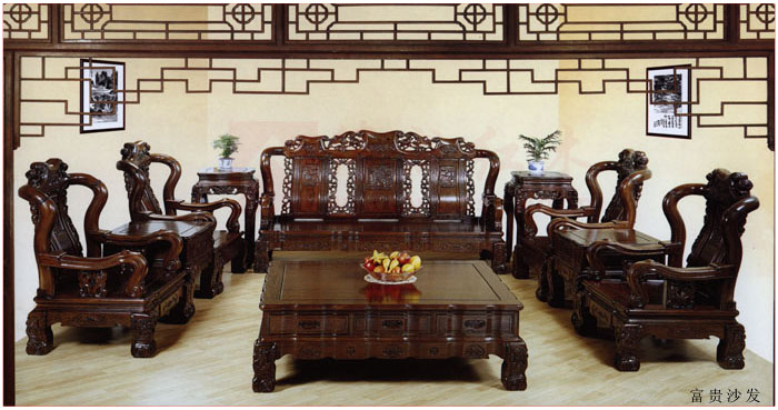 沙发系列 红木家具; 青岛平度市源森红木家具有限公司
