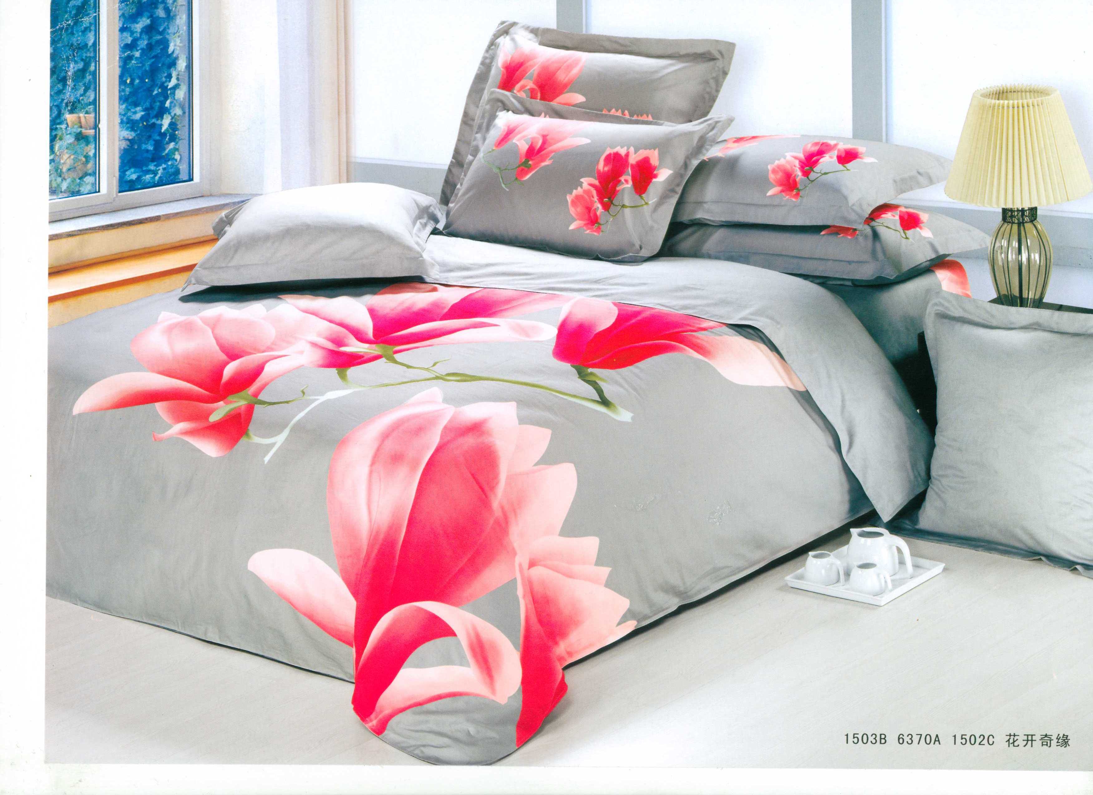 床罩式四件套 健康环保床上用品系列;布艺、件套;家居时尚;芯类;委托加工; 青岛艾威尔商贸有限公司