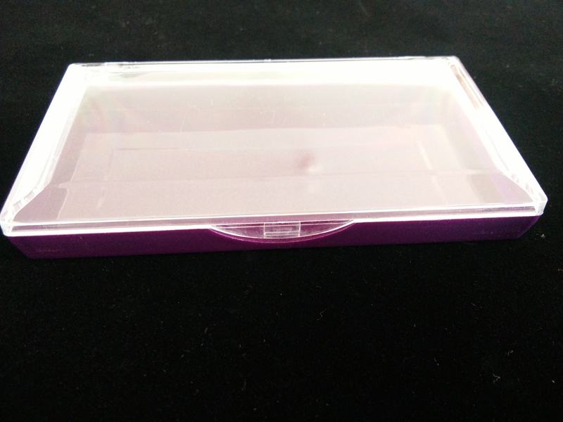 假眼睫毛盒浅紫色 塑料制品;青岛塑料制品;挤塑、吹塑、注塑、吸; 青岛广顺塑料制品有限公司