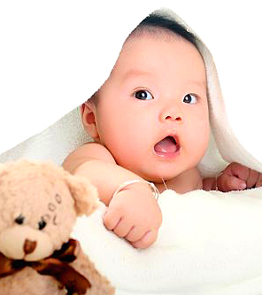 4个月宝宝的游戏  青岛福乐多催乳育婴健康工作室