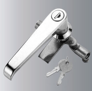 MS308-H把手锁 电器柜门锁; 电器柜门锁|上海练培锁具有限公司