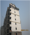 淄博颐丰花园   本工程采用70mm厚，容重120kg/立方米的岩棉隔离带系统。