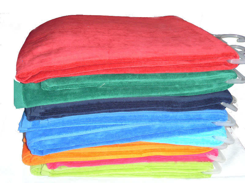 割绒沙滩巾 毛巾;浴巾;沙滩巾; 青岛艾德嘉纺织品有限公司