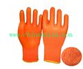 PVC coated polyester looped protective gloves gloves;workglove;workshoes; Qingdao haixu International Co., Ltd