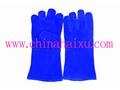 cow split leather blue welding gloves gloves;workglove;workshoes; Qingdao haixu International Co., Ltd
